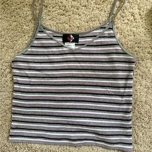 Vintage Striped Cami Tank Top